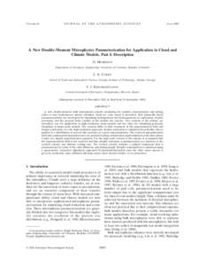 VOLUME 62  JOURNAL OF THE ATMOSPHERIC SCIENCES JUNE 2005