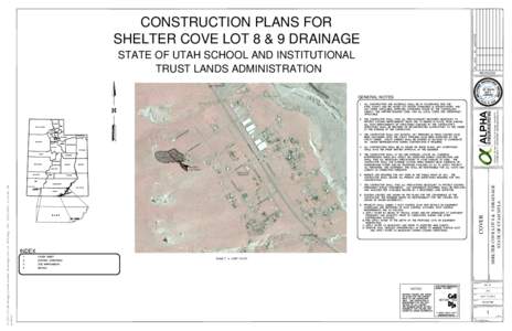 DESCRIPTION BY CONSTRUCTION PLANS FOR SHELTER COVE LOT 8 & 9 DRAINAGE