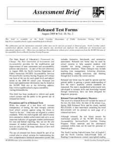 Microsoft Word - Draft Released Forms AssessmentBrief_Aug[removed]