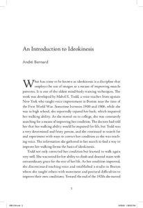 An Introduction to Ideokinesis André Bernard