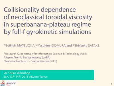 Collisionality dependence of neoclassical toroidal viscosity in superbanana-plateau regime by full-f gyrokinetic simulations 1)
