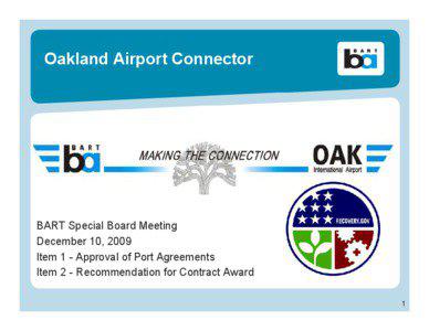 Oakland Airport Connector  BART Special Board Meeting