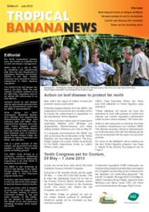 Edition 9  July 2012 this issue Reef research looks at nitrogen fertilisers
