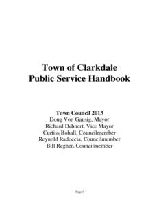 Local government in New Hampshire / Town council / William A. Clark / Clarkdale Historic District / Verde River / Geography of Arizona / Arizona / Clarkdale /  Arizona