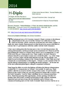 H-Diplo Article Review No. 460