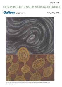 Vol 21 no 4  THE ESSENTIAL GUIDE TO WESTERN AUSTRALIAN ART GALLERIES Gallery