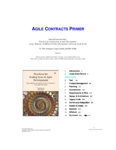 Software / Agile software development / Craig Larman / Year of birth missing / Contract law / Valtech / Software development process / Contract / Acceptance testing / Software development / Software project management / Technology