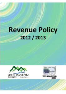Revenue Policy[removed] Page |2  Revenue Policy[removed]