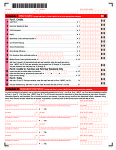 4  FIRST NAME Schedule Z Other Credits