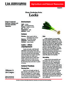 Leeks (Home Gardening Series) - FSA-6070