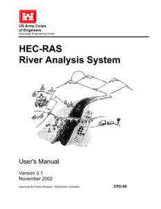 US Army Corps of Engineers Hydrologic Engineering Center HEC-RAS River Analysis System