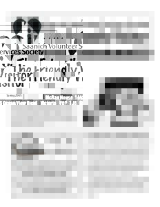 Saanich Volunteer Services Society  The Friendly Visitor Spring 2005