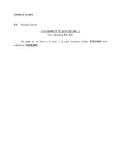 2012 Second Special Session - Amendmentto Senate Bill 1