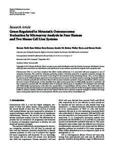 Hindawi Publishing Corporation Sarcoma Volume 2012, Article ID[removed], 13 pages doi:[removed][removed]Research Article