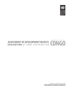 R E P U B L I C  ASSESSMENT OF DEVELOPMENT RESULTS EVALUATION OF UNDP CONTRIBUTION  O F