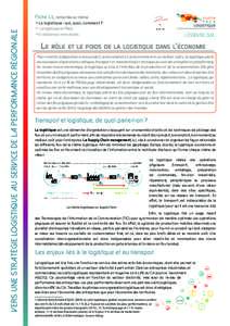 Vers une stratégie logistique au service de la performance régionale  Fiche L1, rattachée au thème La logistique : qui, quoi, comment ?  La logistique en Paca Evolutions et innovations