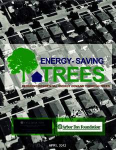 Reducing Residential Energy Demand through Trees  Columbia | SIPA School of International and Public Affairs The Earth Institute