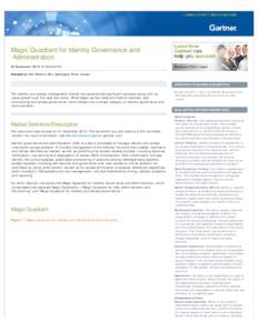 Magic Quadrant for Identity Governance and Administration