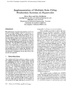 From: AAAI-91 Proceedings. Copyright ©1991, AAAI (www.aaai.org). All rights reserved.  tation of M ion Syste Steve Kuo and Dan Moldovan [removed]