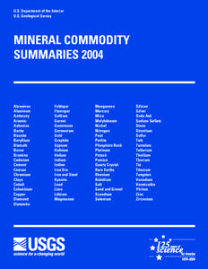 Mineral Commodity Summaries 2004