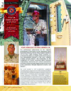 JACK W. DEMMOND AWARD  Aviation Ground Marine of the Year STAFF SERGEANT