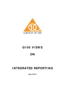 G100 Views on Integrated Reporting