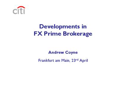 Prime Brokerage - Citigroup