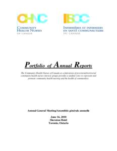 Portfolio  of Annual Reports