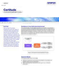 Datasheet  Certitude Functional Qualification System  Overview