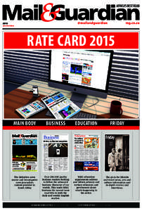 RATE CARD[removed]BUSINESS @mailandguardian