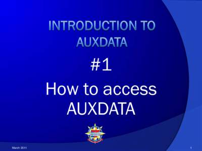 #1 How to access AUXDATA March[removed]