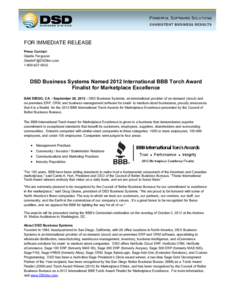 Microsoft Word - PR_BBB_2012_International_Torch_Award_Finalist