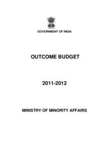 GOVERNMENT OF INDIA  OUTCOME BUDGET[removed]