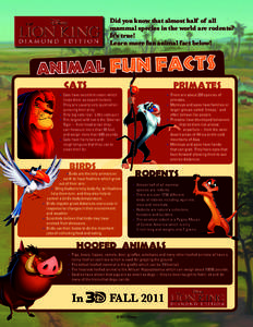 Did you know that almost half of all mammal species in the world are rodents? It’s true! Learn more fun animal fact below!  Animal