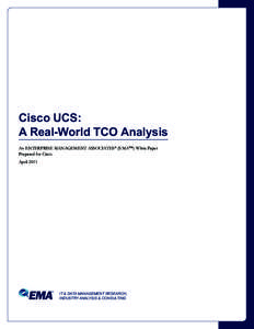 Cisco UCS: A Real-World TCO Analysis