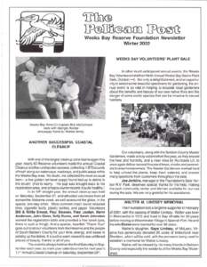 TIllu®  IP®Dfj@~m IP®~~ Weeks Bay Reserve Foundation Newsletter Winter 2002