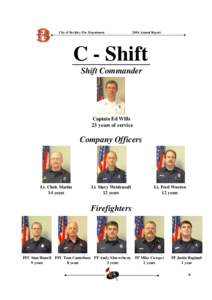 City of Beckley Fire Department[removed]Annual Report C - Shift Shift Commander