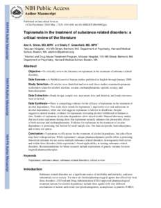 NIH Public Access Author Manuscript J Clin Psychiatry. Author manuscript; available in PMC 2013 August 07.