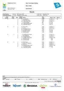 Palaghiaccio Trento  Short Track Speed Skating