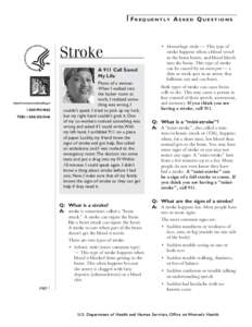 Frequently Asked Questions  Stroke 