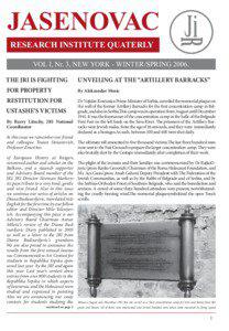 Europe / Serbs of Croatia / Persecution of Serbs / Ustaše / World War II / Jasenovac concentration camp / Jasenovac /  Sisak-Moslavina County / Antun Miletić / Franjo Tuđman / Independent State of Croatia / The Holocaust in Croatia / Croatia