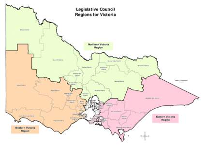 Legislative Council Regions for Victoria Mildura Mildura Mildura