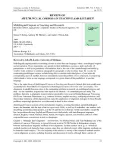 Language Learning & Technology http://llt.msu.edu/vol5num3/review1/ September 2001, Vol. 5, Num. 3 pp