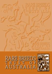Status of Rare Breeds of Domestic Farm Livestock in Australia 2006 Official Publication of