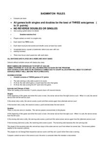 Microsoft Word - SAAS Badminton Rules