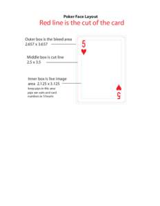 Poker Face Layout  Red line is the cut of the card Outer box is the bleed areaxMiddle box is cut line