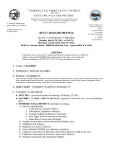 Note: A meeting of the Malibu Lagoon Task Force will be held prior to the meeting