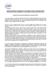 Carbon finance / Environmental economics / Emissions trading / Climate change in the European Union / European Union Emission Trading Scheme / Carbon leakage / Carbon pricing / Low-carbon economy / Carbon credit / Climate change policy / Environment / Climate change