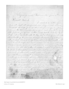 Letter from Joseph F. Green to Juliana Smith Reynolds, January 2, 1863