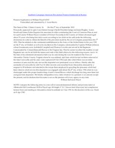 Southern Campaign American Revolution Pension Statements & Rosters Pension Application of William Floyd S2553 Transcribed and annotated by C. Leon Harris The State of Ohio Clinton County Ss On this 5th day of September 1